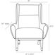 Ophelia 37.5 inch Fossil Lounge Chair