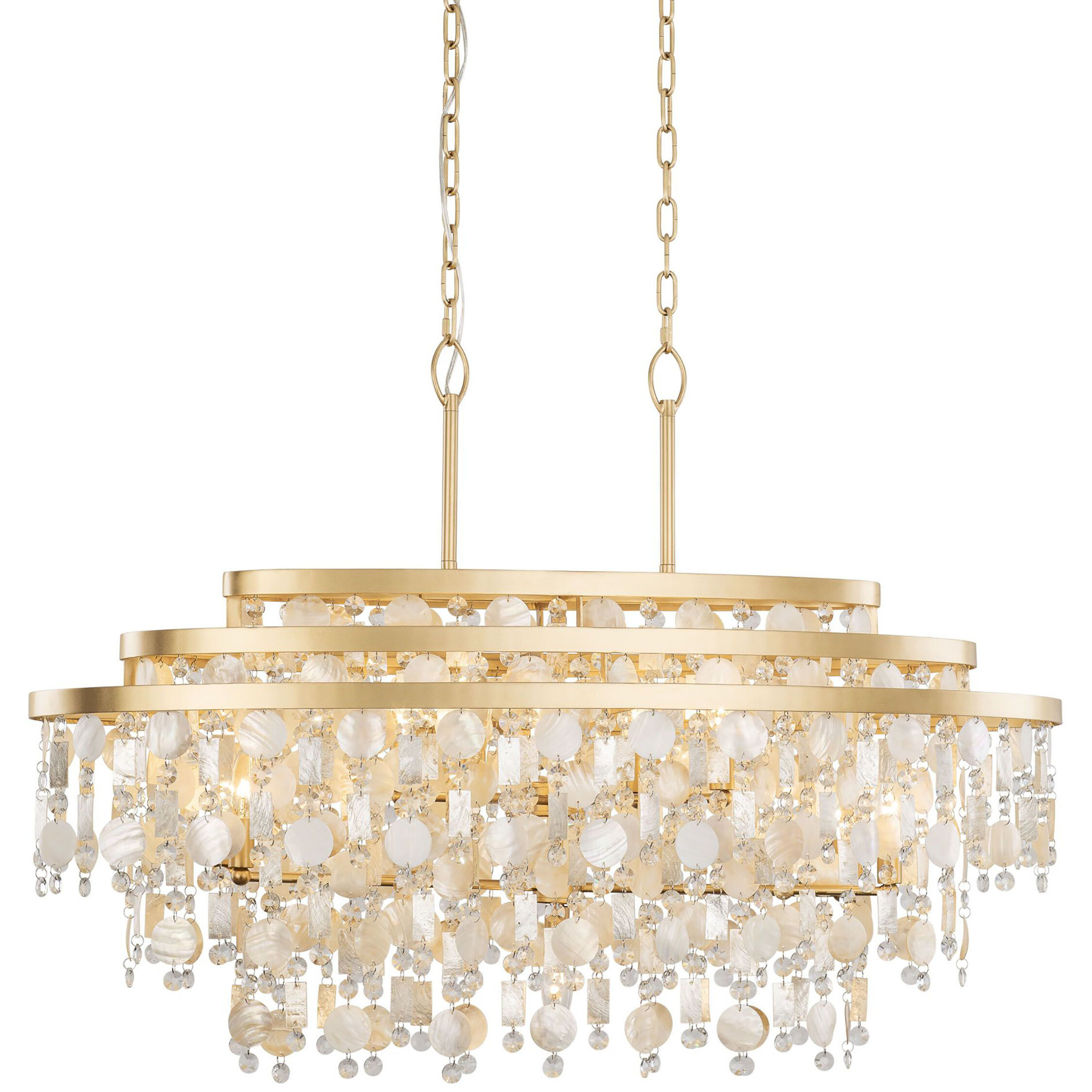 Kalani Linear Pendant Ceiling Light, Smithsonian Collaboration