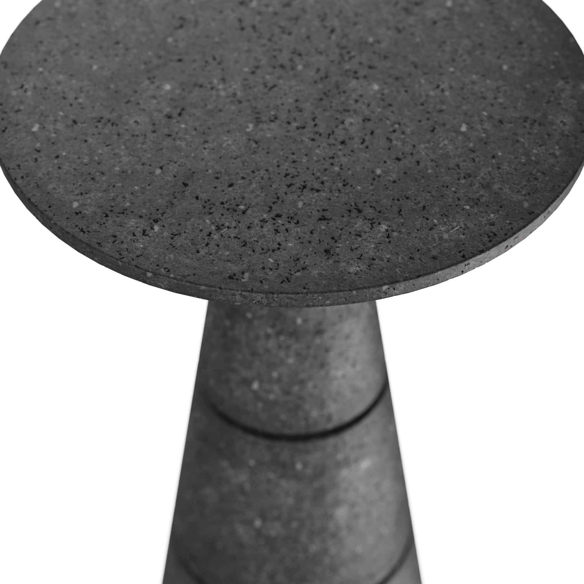 Verwall 12.5 inch Charcoal Accent Table