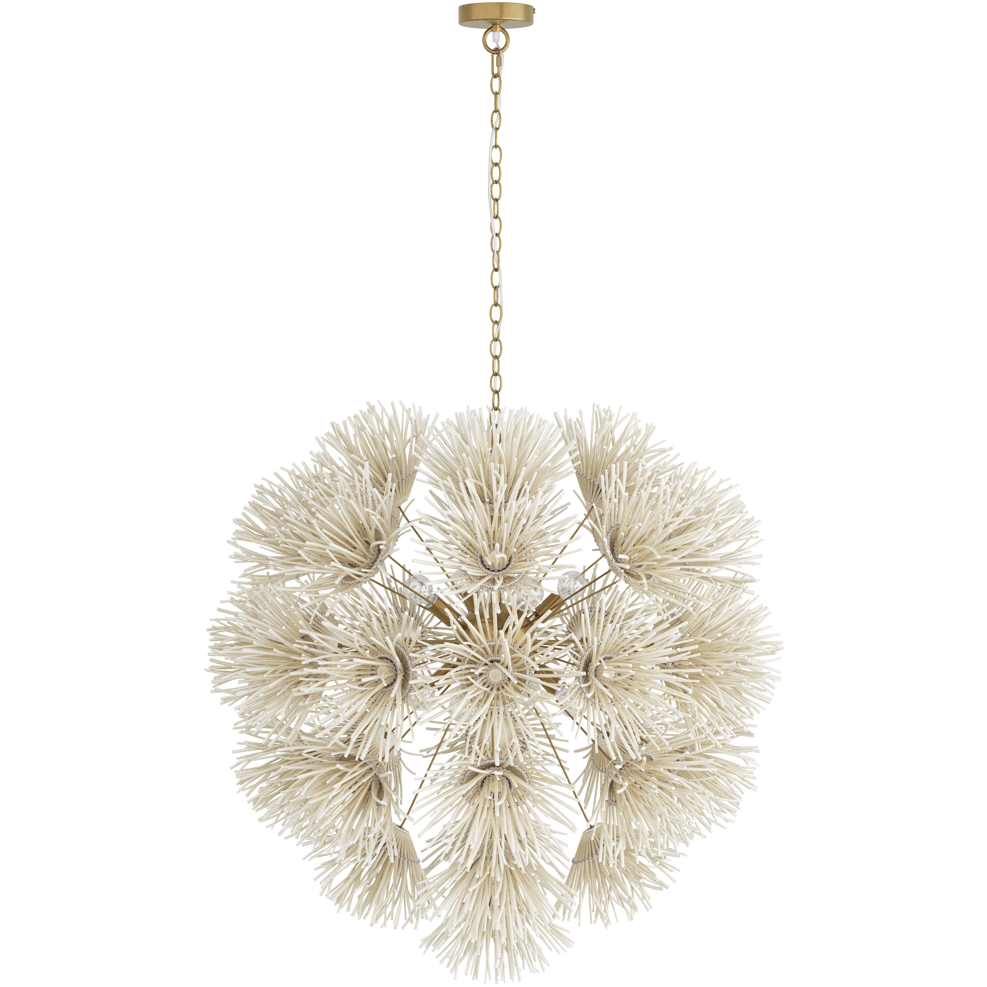 Winona 8 Light 33 inch Antique Brass Chandelier Ceiling Light