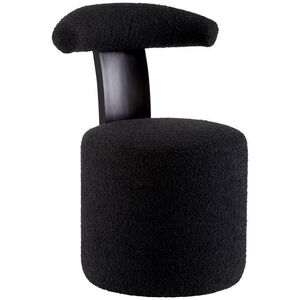 Ginni Charcoal Boucle and Ebony Chair