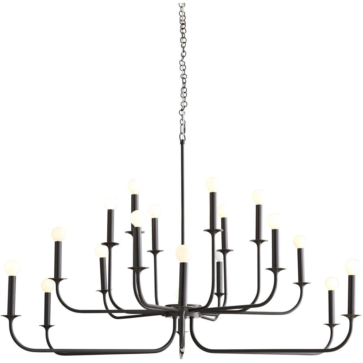 Breck 18 Light 48 inch Bronze Chandelier Ceiling Light, Large, Essential Lighting