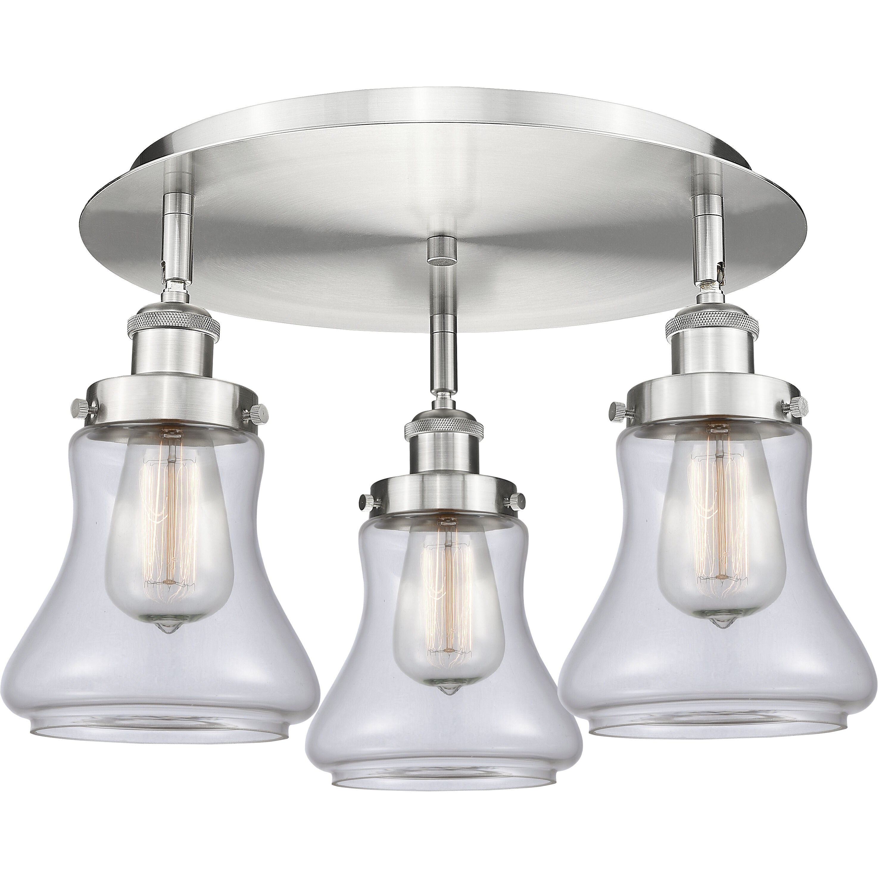 Bellmont 3 Light 17.75 inch Flush Mount