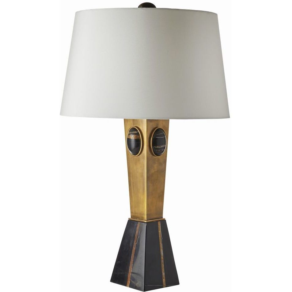 Cairo 150.00 watt Antique Brass Table Lamp Portable Light