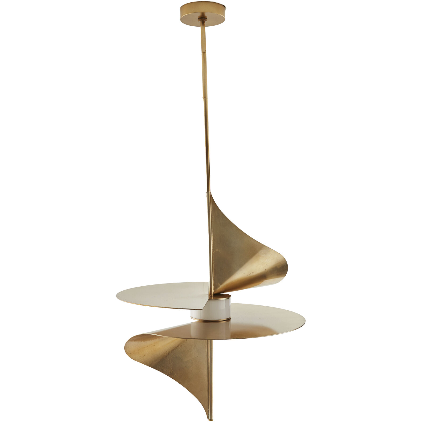 Renly 1 Light 24 inch Pale Gold Leaf Pendant Ceiling Light