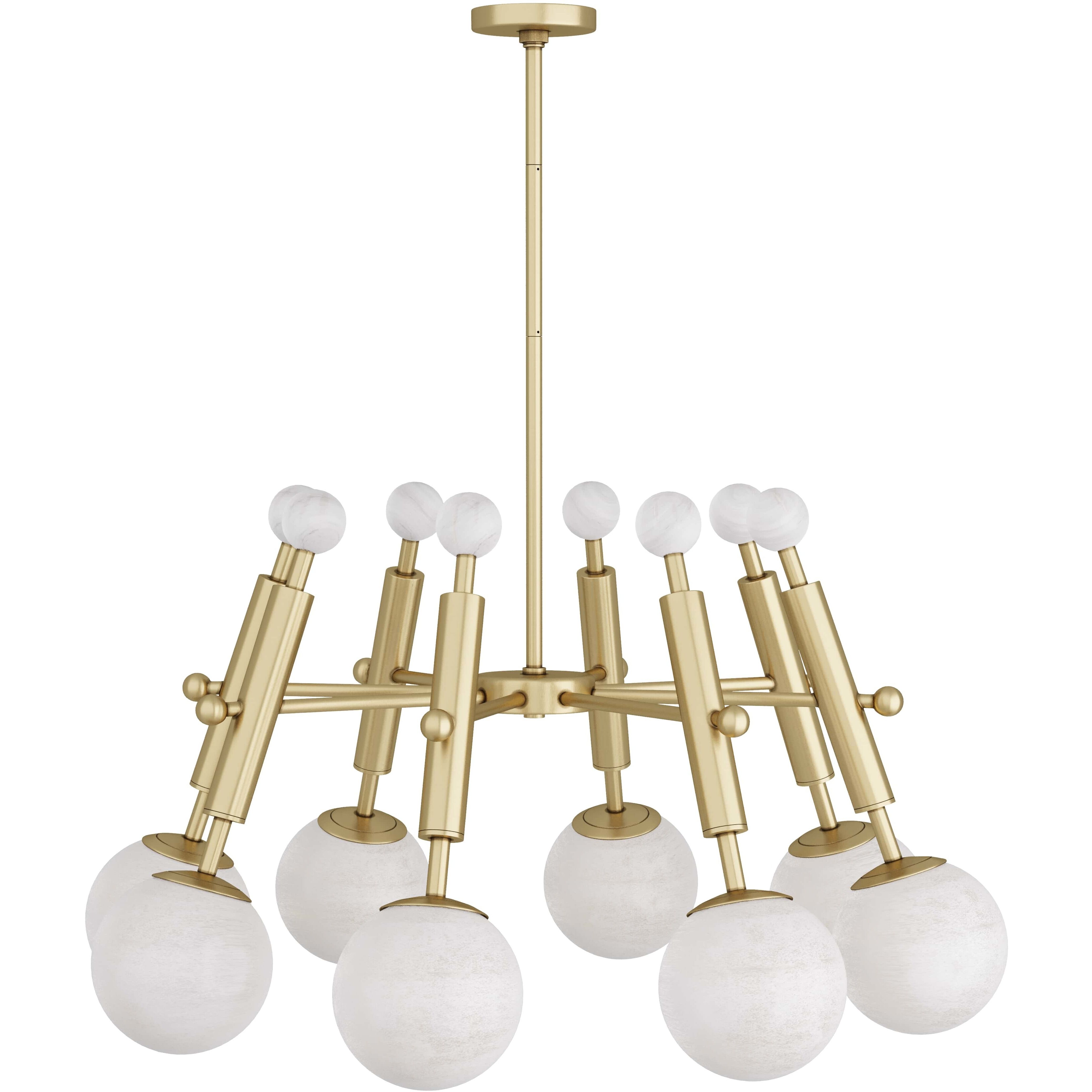 Verona 8 Light 36 inch Antique Brass Chandelier Ceiling Light