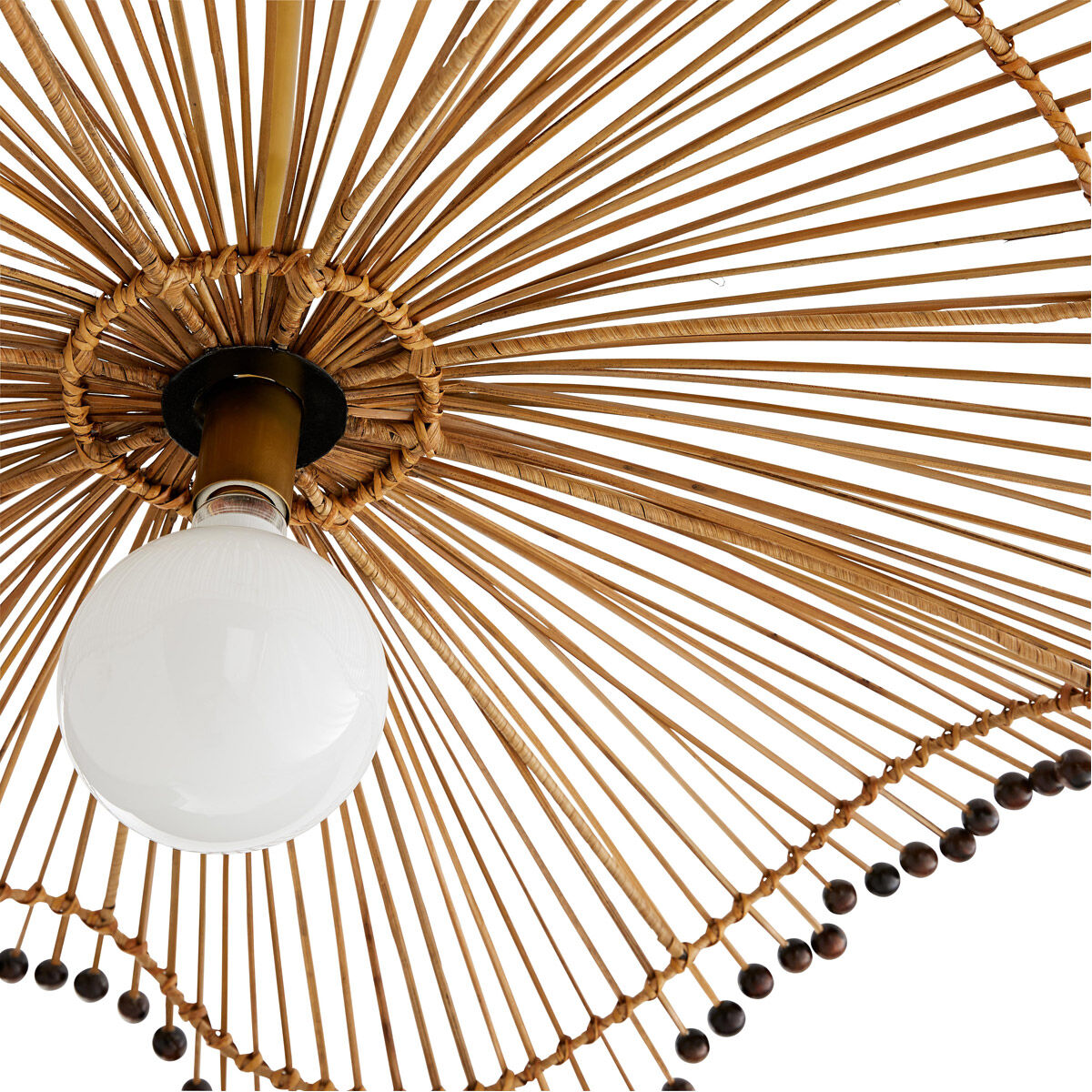 Waverly 1 Light 35 inch Natural Pendant Ceiling Light