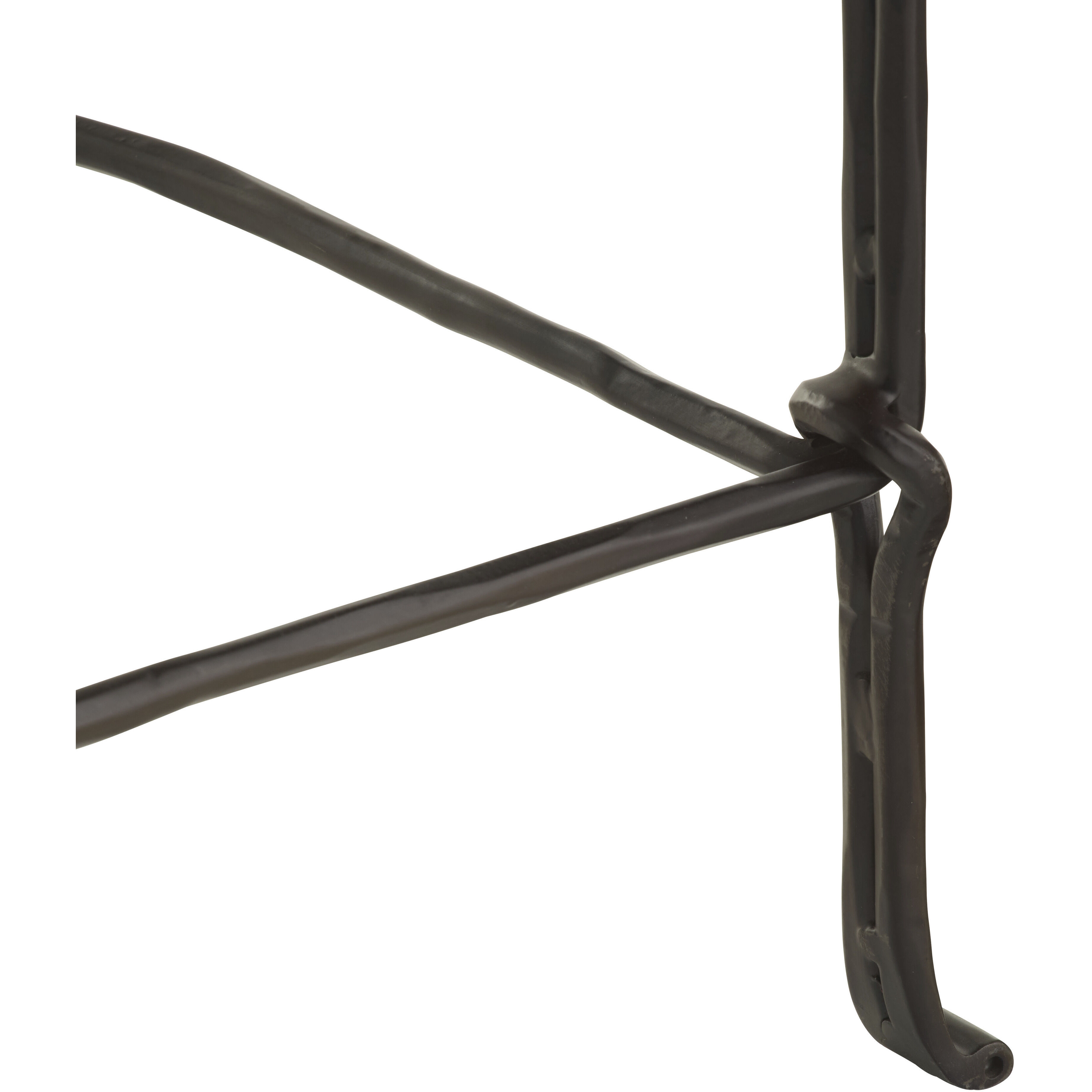 Montgomery 31.5 inch Whitewash and Natural Iron Counter Stool