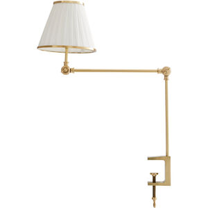 Tilt & Clamp 17 inch 40.00 watt Antique Brass Lamp Portable Light