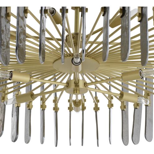 Klaus 12 Light 38 inch Antique Brass Chandelier Ceiling Light, Large