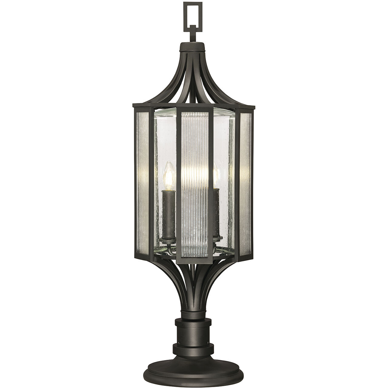 Bristol 3 Light 37.5 inch Black Outdoor Adjustable Pier/Post Mount