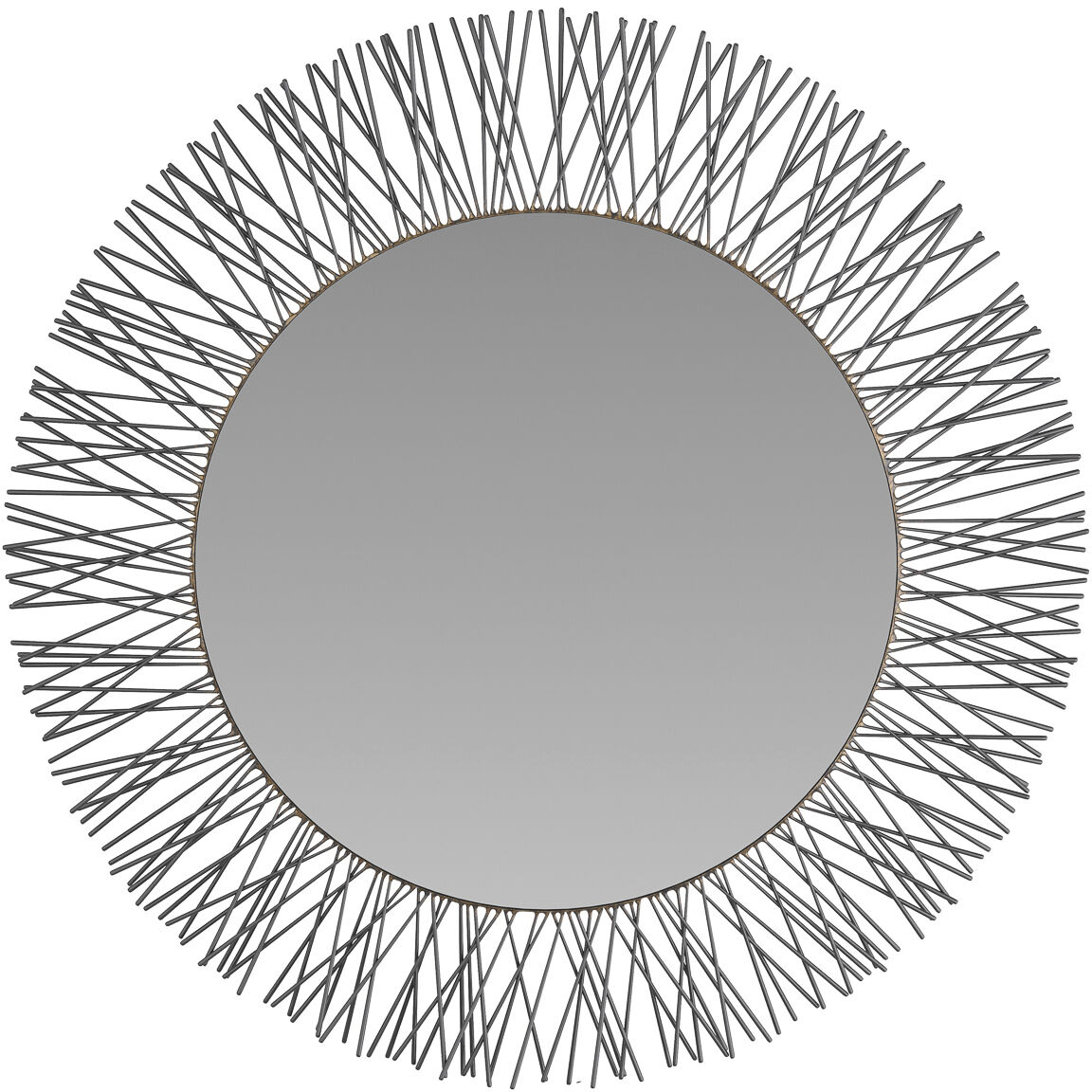 Ziggy 35 X 35 inch Burnished Iron Mirror