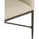 Osbourne Oxford White and Blackened Iron Dining Chair