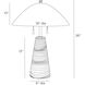 Fender 26 inch 60.00 watt Black and Bronze Lamp Portable Light
