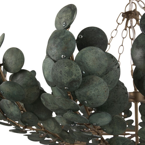 Bilal 40 inch Eucalyptus Coconut Shell Chandelier Ceiling Light