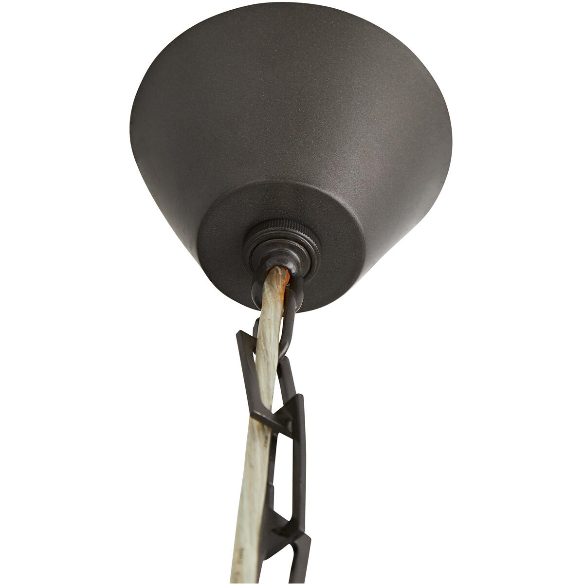 Sorel 1 Light 8 inch Aged Iron/Nickel Outdoor Pendant