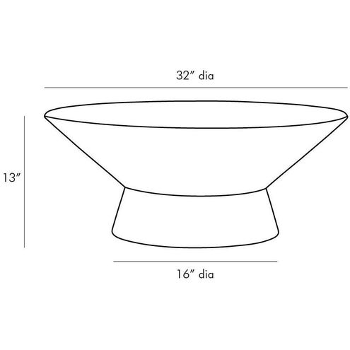 Beckham 32 inch Matte Black Coffee Table