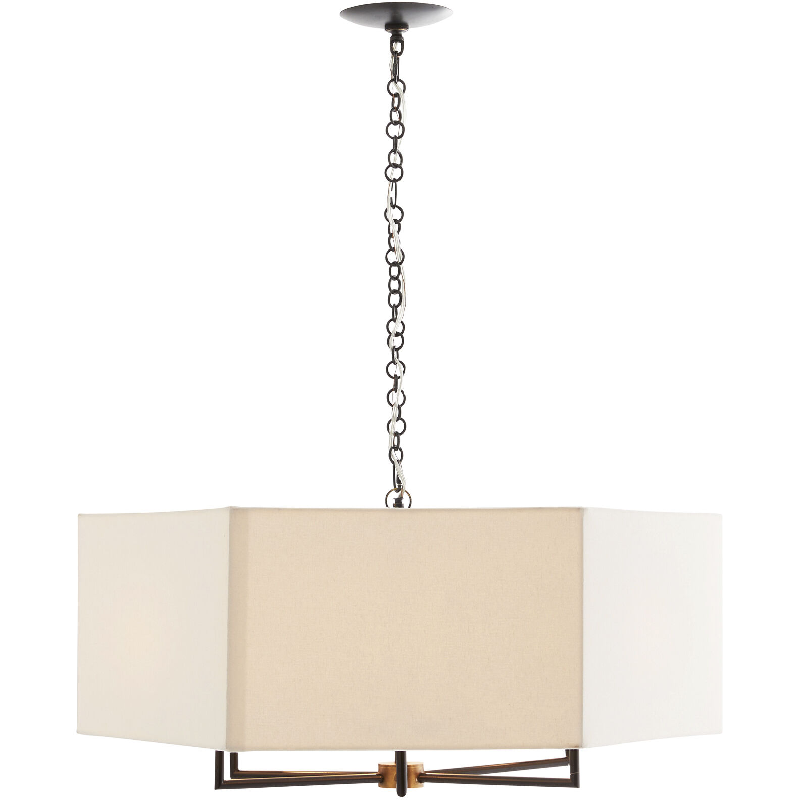 Oxford 6 Light 32 inch Bronze Chandelier Ceiling Light