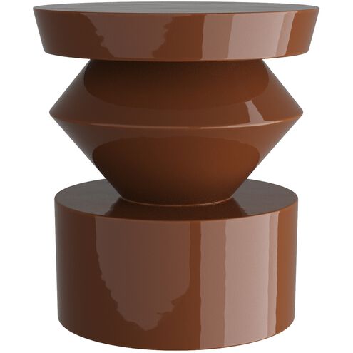 Uma 16 inch Paprika Accent Table
