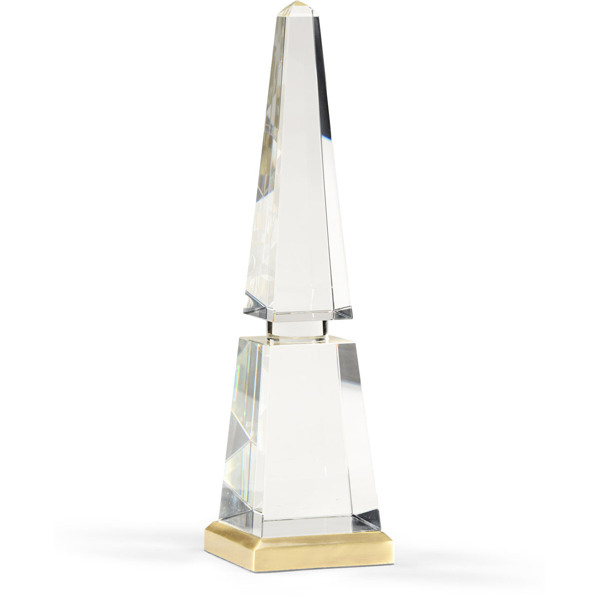 Lisa Kahn Clear/Antique Obelisk