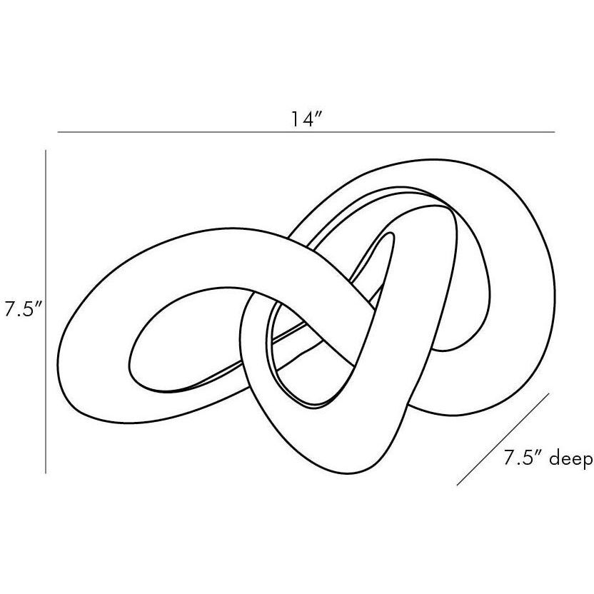 Quinn 14 X 7.5 inch Sculpture