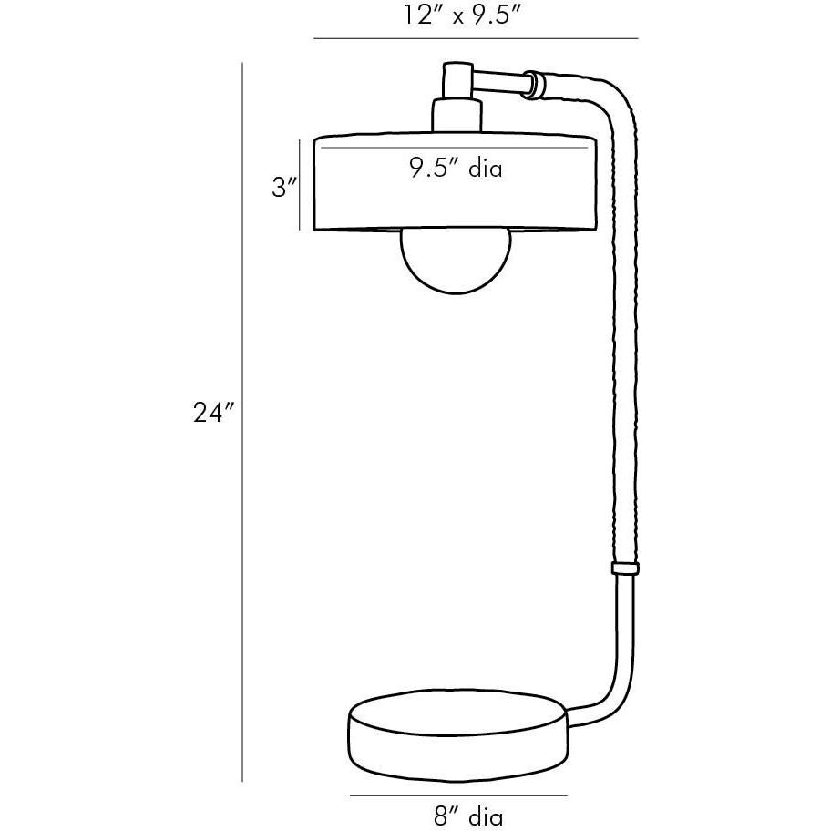 Aaron 24 inch 60 watt Bronze/Heritage Brass/Gray/Black Table Lamp Portable Light