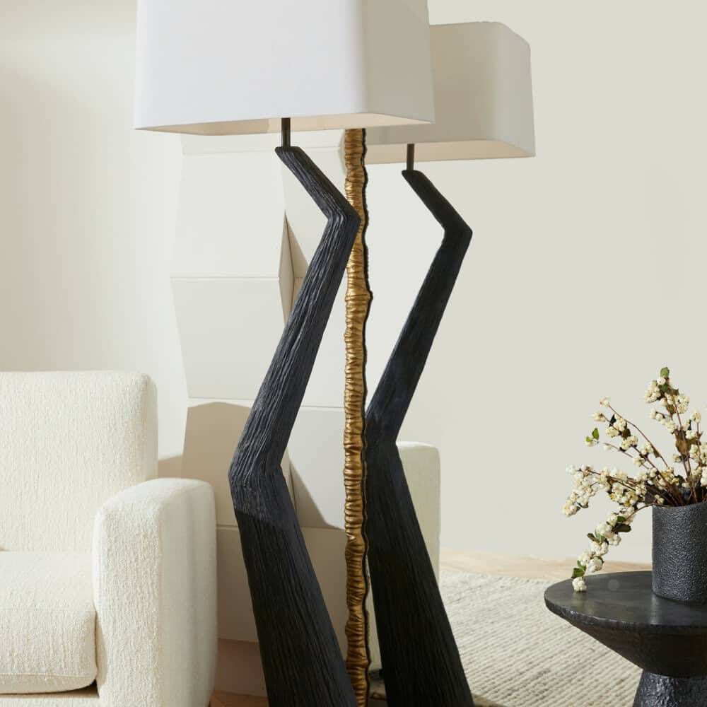 Graceland 68 inch 150.00 watt Ebony and Bronze Floor Lamp Portable Light