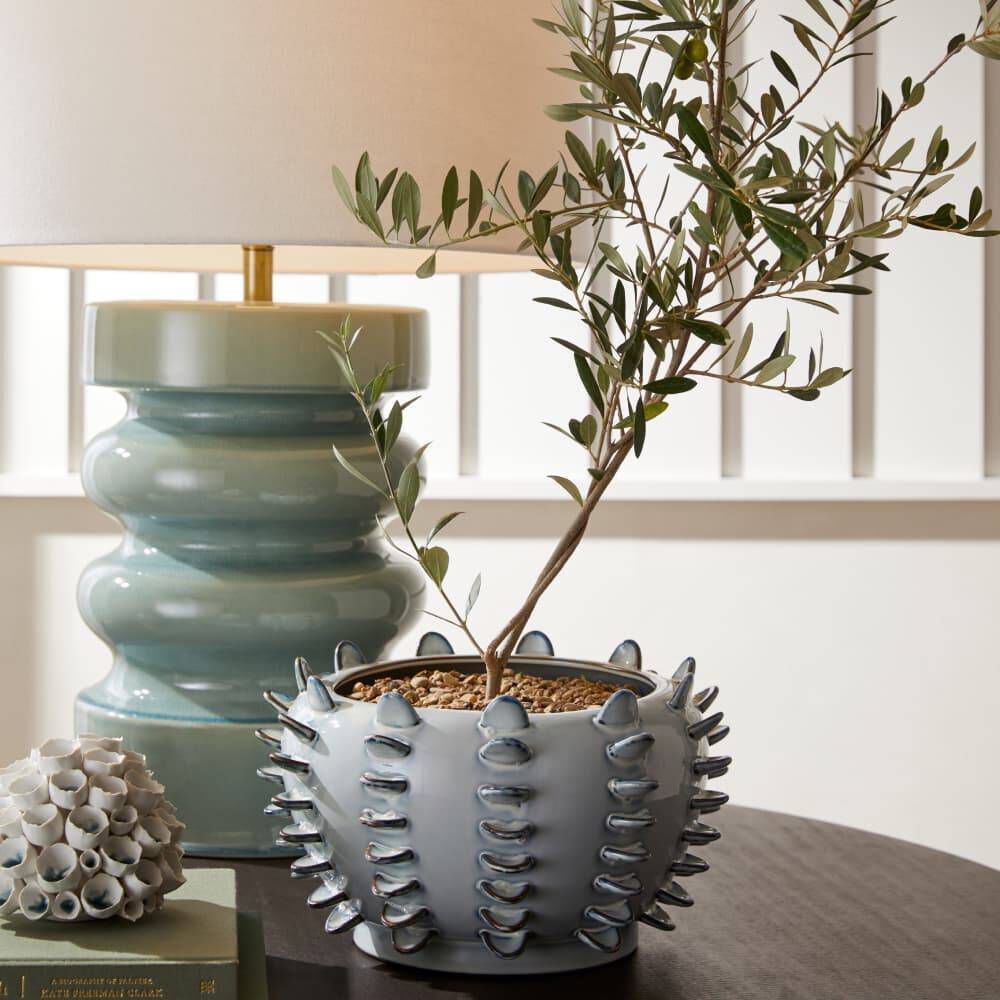 Katrina 30.5 inch 150.00 watt Celedon and Antique Brass Table Lamp Portable Light