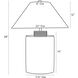Samala 28 inch 150.00 watt Tuscan Wash Lamp Portable Light