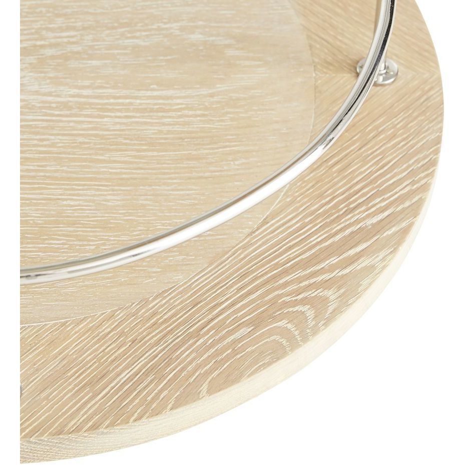 Brays 37 inch Whitewash Bar Cart