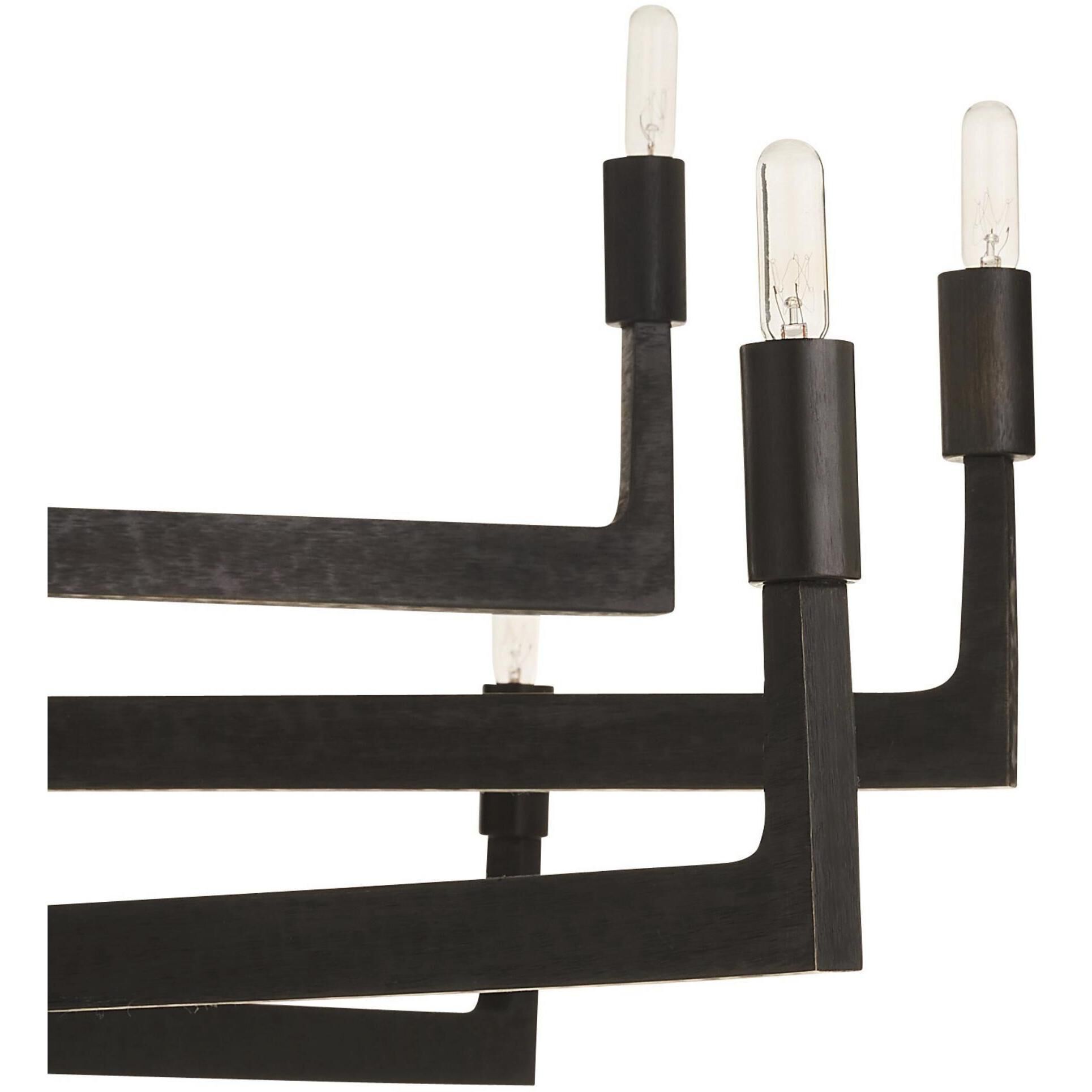 Griff 12 Light 56 inch English Bronze Chandelier Ceiling Light, Large