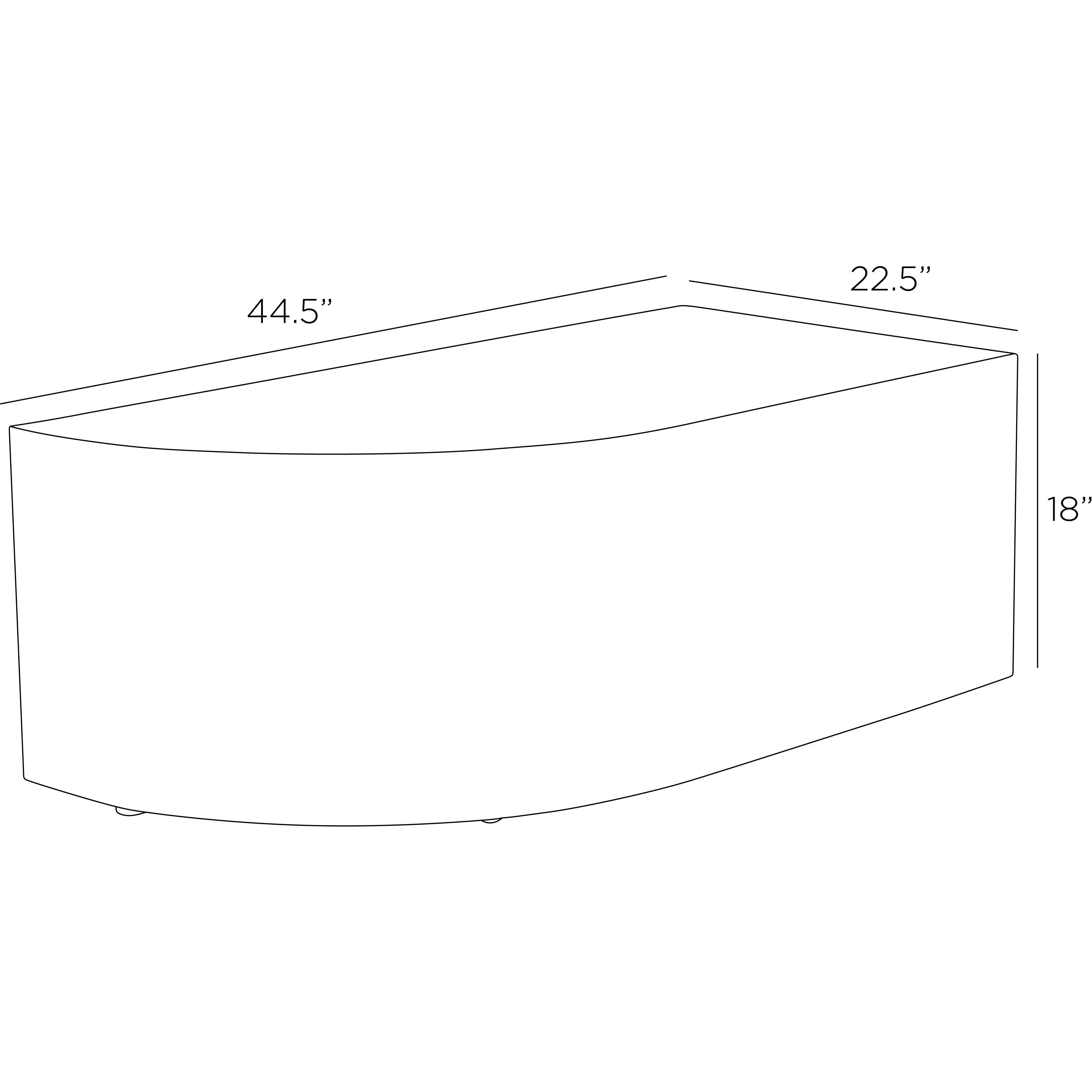 Cortez 44 X 22 inch Bronze Cocktail Table