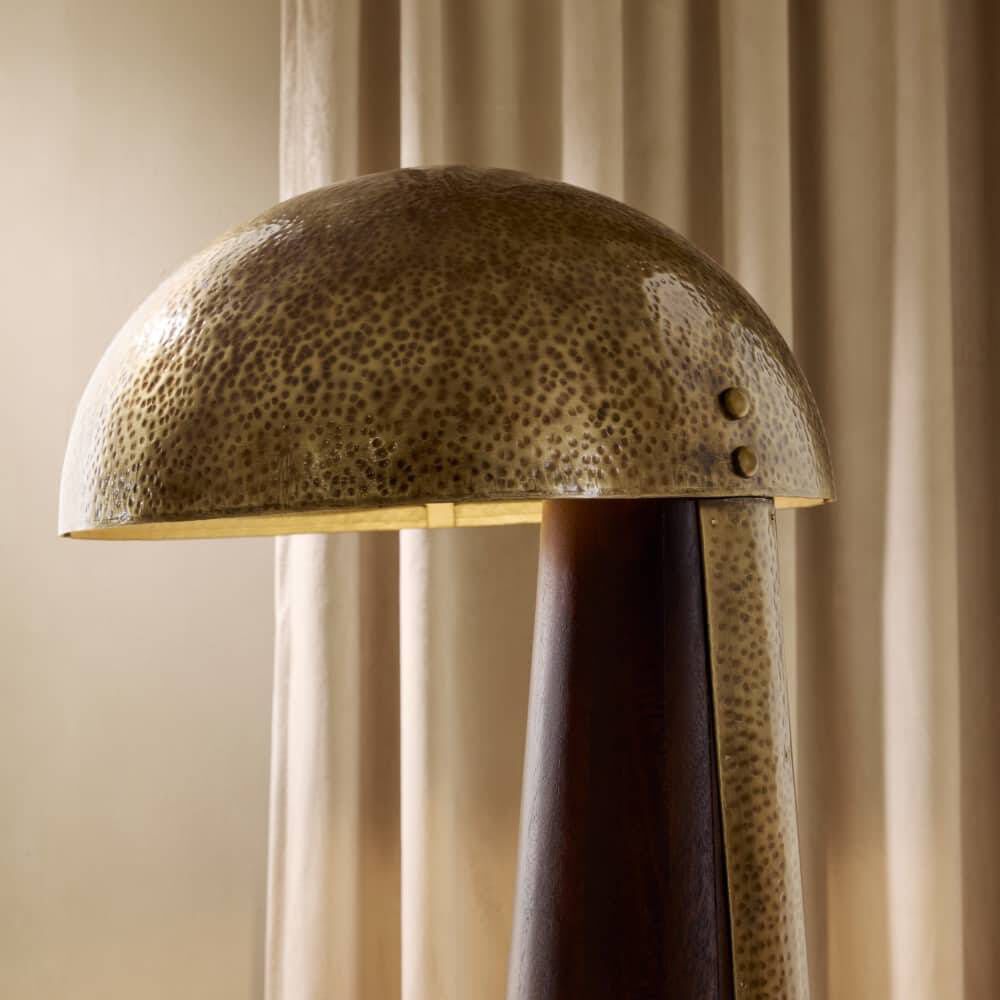 Hoffman 63 inch 60.00 watt Umber Mango Wood Floor Lamp Portable Light