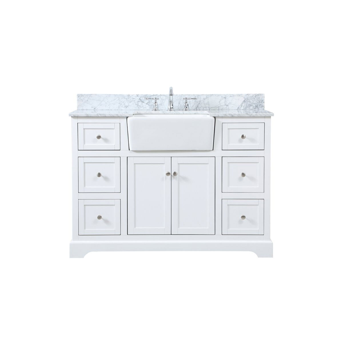 Franklin 48 X 22 X 35 inch White Bathroom Vanity Cabinet