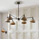 Inlet 6 Light 53 inch English Bronze Chandelier Ceiling Light
