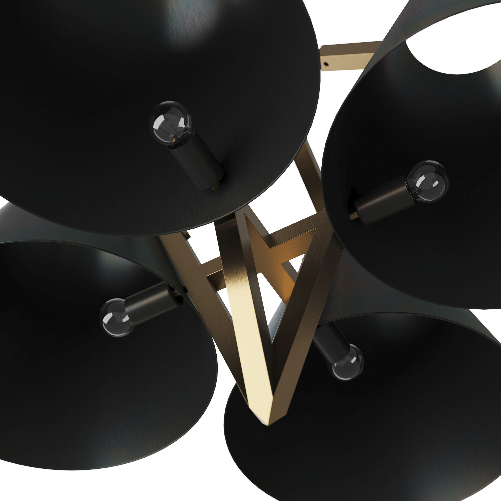 Abrams 4 Light 27 inch Antique Brass Chandelier Ceiling Light