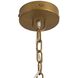 Bilal 6 Light 52 inch Ivory and Antique Brass Chandelier Ceiling Light
