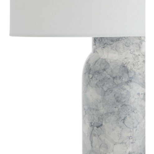 Heather 32 inch 150.00 watt Thundercloud and Polished Nickel Lamp Portable Light