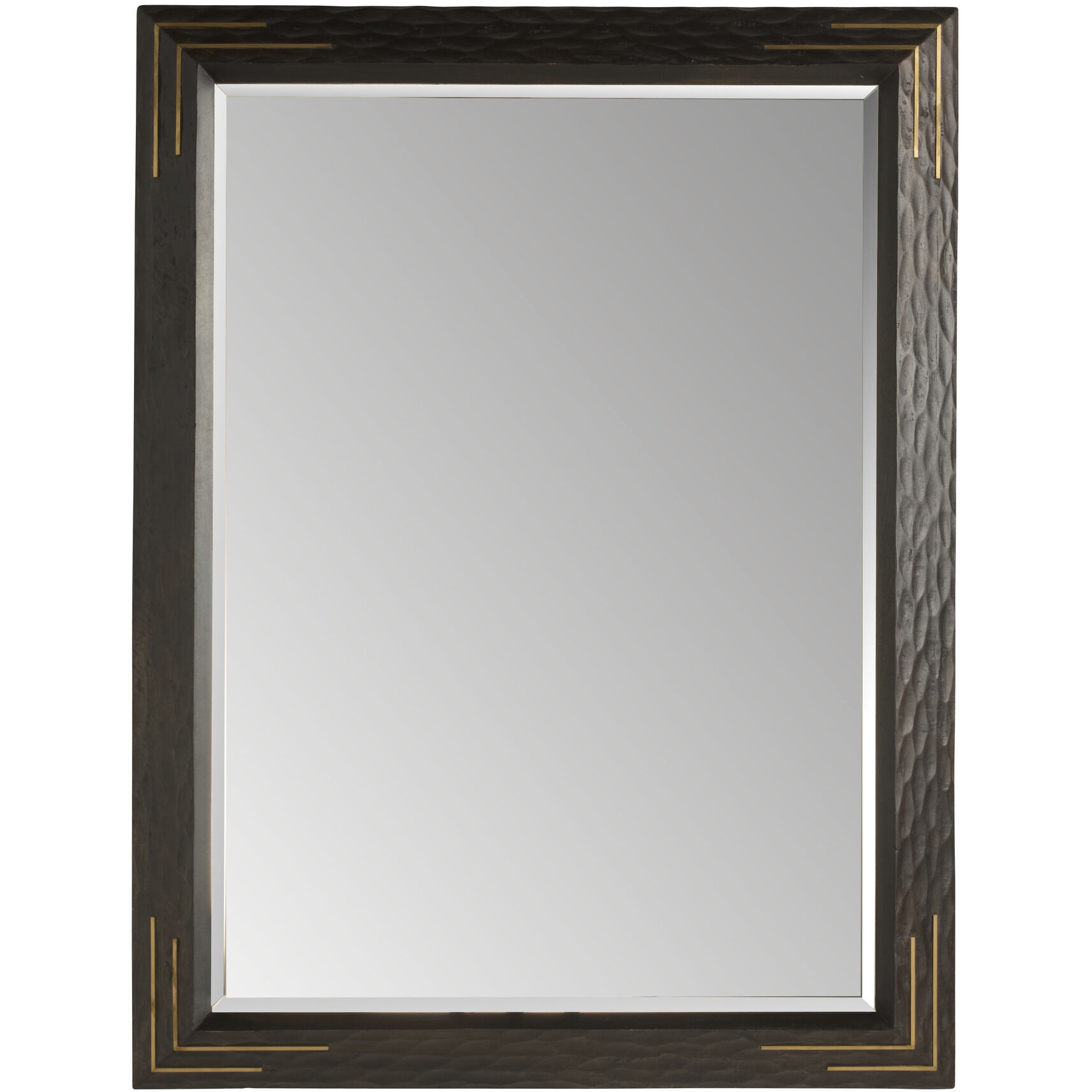 Moses 50 X 38 inch Sable and Antique Brass Mirror