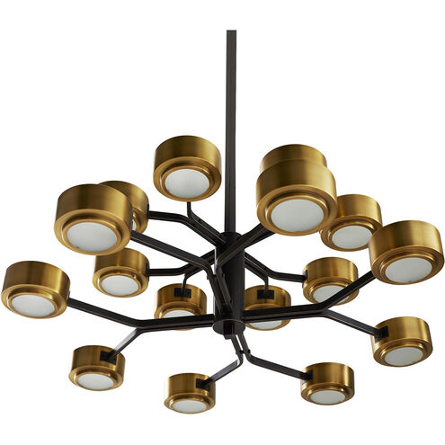 Jalen 16 Light 40 inch Bronze and Vintage Brass Chandelier Ceiling Light