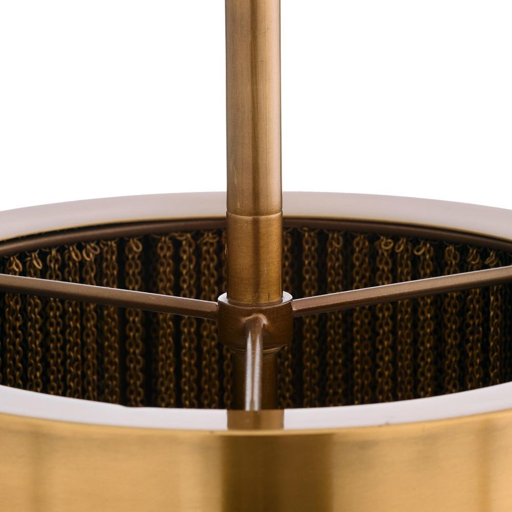 Fatima 1 Light 10 inch Vintage Brass Pendant Ceiling Light