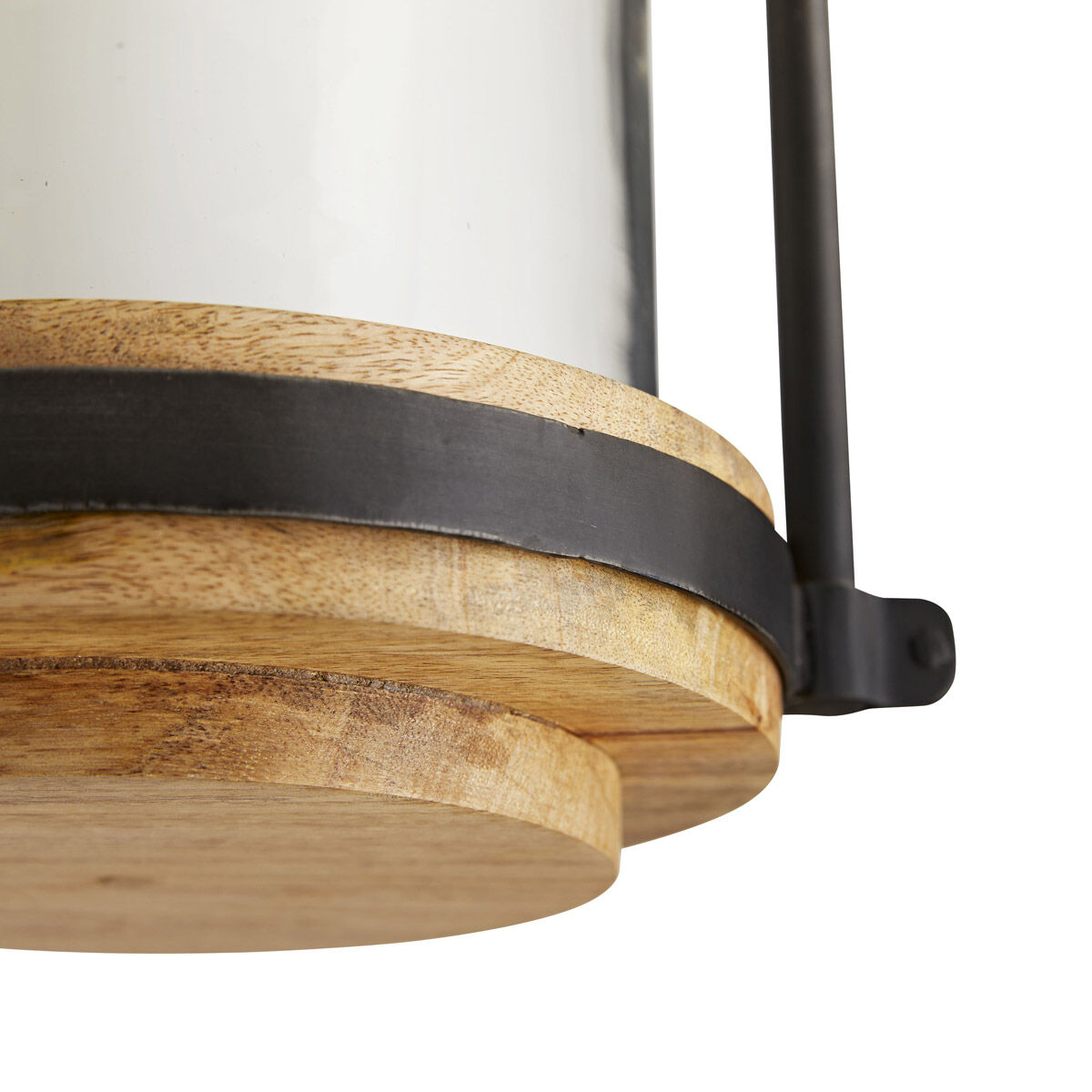 Sumter 1 Light 10.5 inch Black and Bronze with Natural Wood Candle Pendant Ceiling Light, Beth Webb