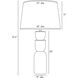 Tasha 31.5 inch 150.00 watt Trout Table Lamp Portable Light