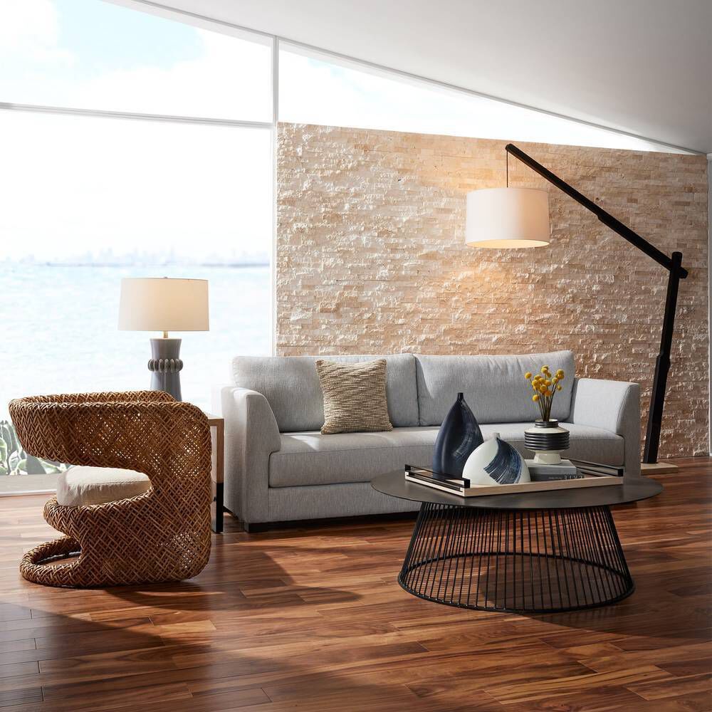 Sarsa 93 inch 150 watt Ebony Floor Lamp Portable Light