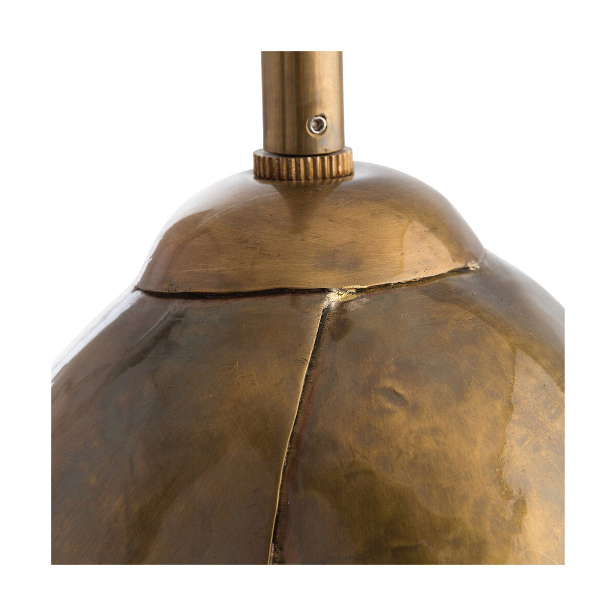 Edith 1 Light 6 inch Vintage Brass Pendant Ceiling Light, Round