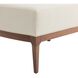 Laurette 18 inch White Ottoman