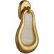 Elsa 1 Light 10 inch White and Antiqued Gold Leaf Wall Sconce Wall Light, Left