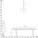 Florko 6 Light 31 inch Blackened Iron Chandelier Ceiling Light