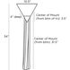 Riri 1 Light 11 inch White and Antique Brass ADA Sconce Wall Light