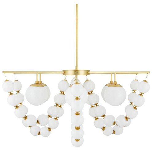 Genesis 5 Light 42 inch Antique Brass Chandelier Ceiling Light